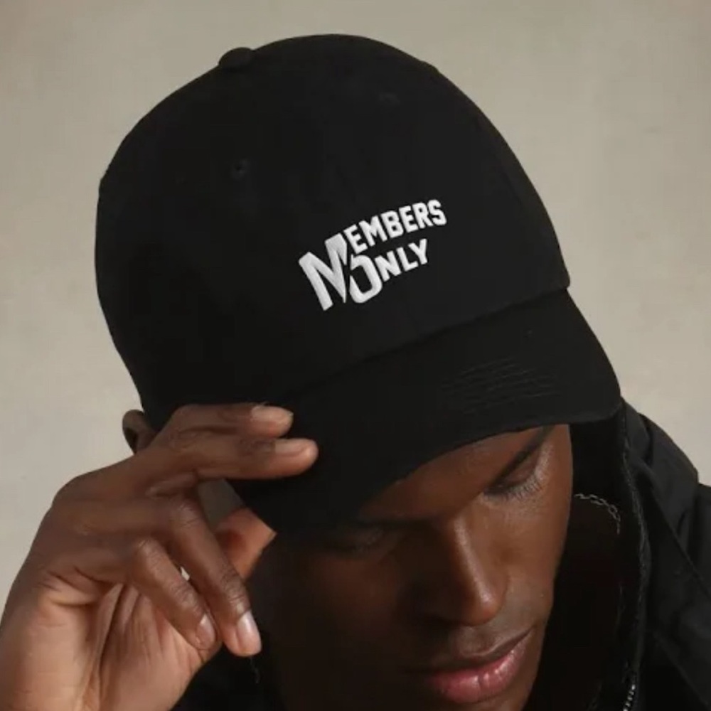 Members Only Classic Black Baseball Cap